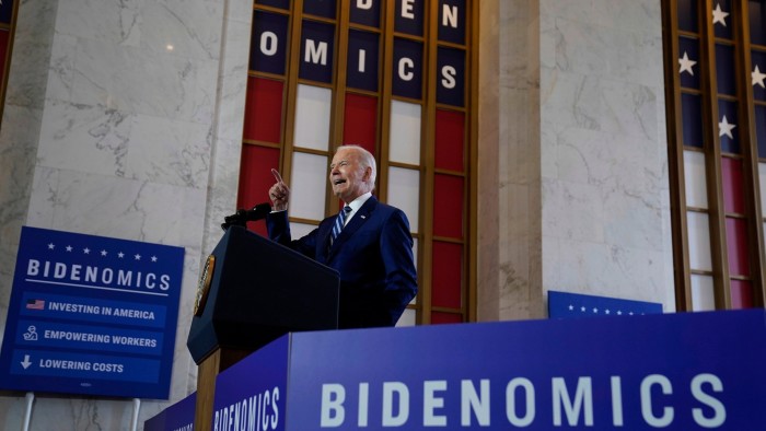 President Joe Biden delivers remarks on the economy, Wednesday, June 28, 2023, at the Old Post Office in Chicago