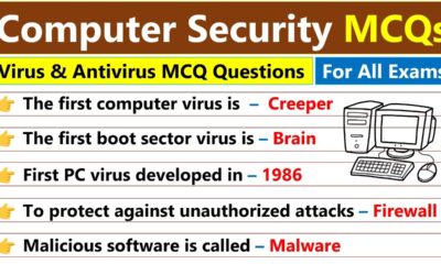 Computer Security MCQs | Virus & Antivirus | Computer mcq for competitive exams