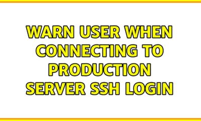 Warn user when connecting to production server SSH login (2 Solutions!!)