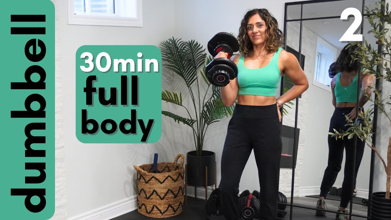 💪30-Minute FULL-BODY Dumbbell Workout for Home or Gym (Strength & Muscle Building Plan)