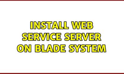 Install web service server on Blade system