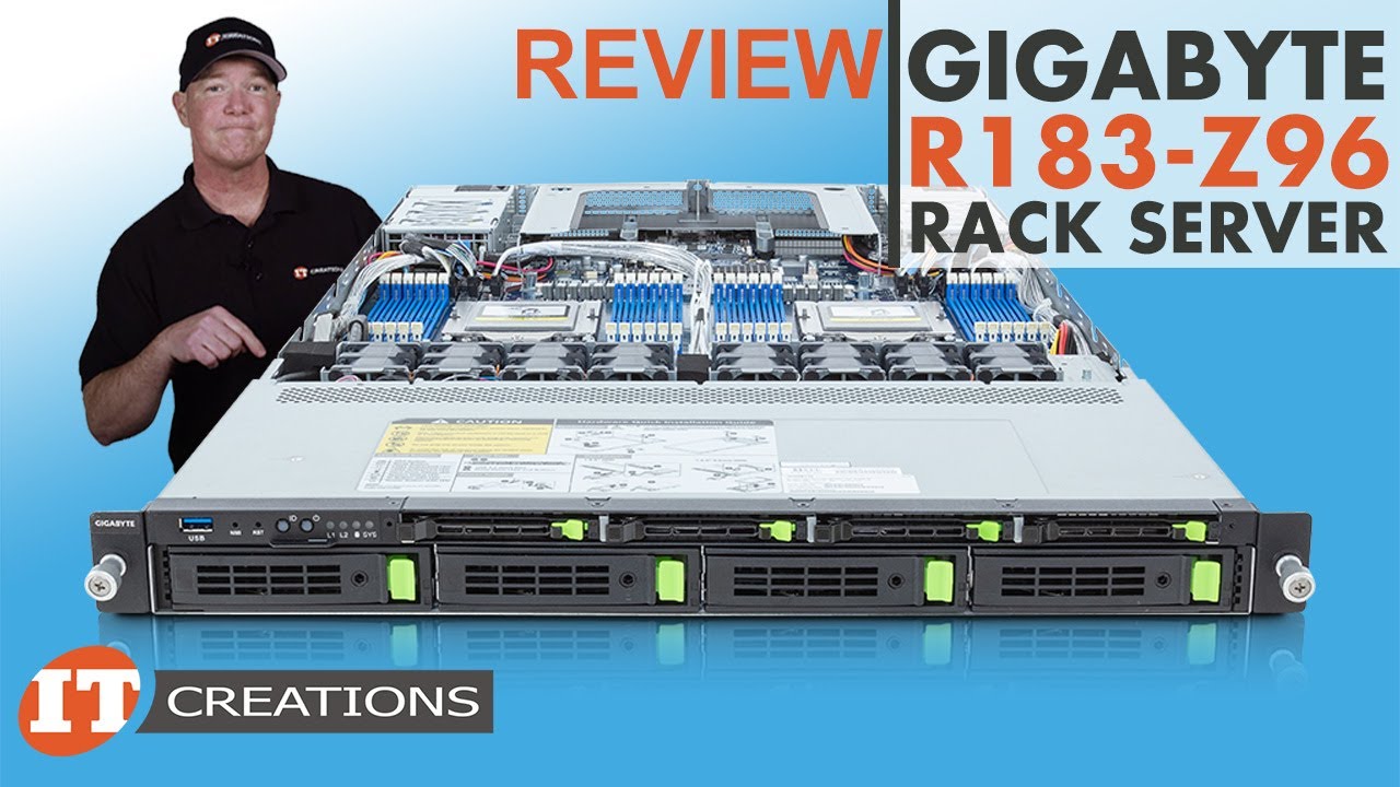 Gigabyte R183-Z96 Rack Server REVIEW with AMD EPYC 9004 CPU | IT Creations