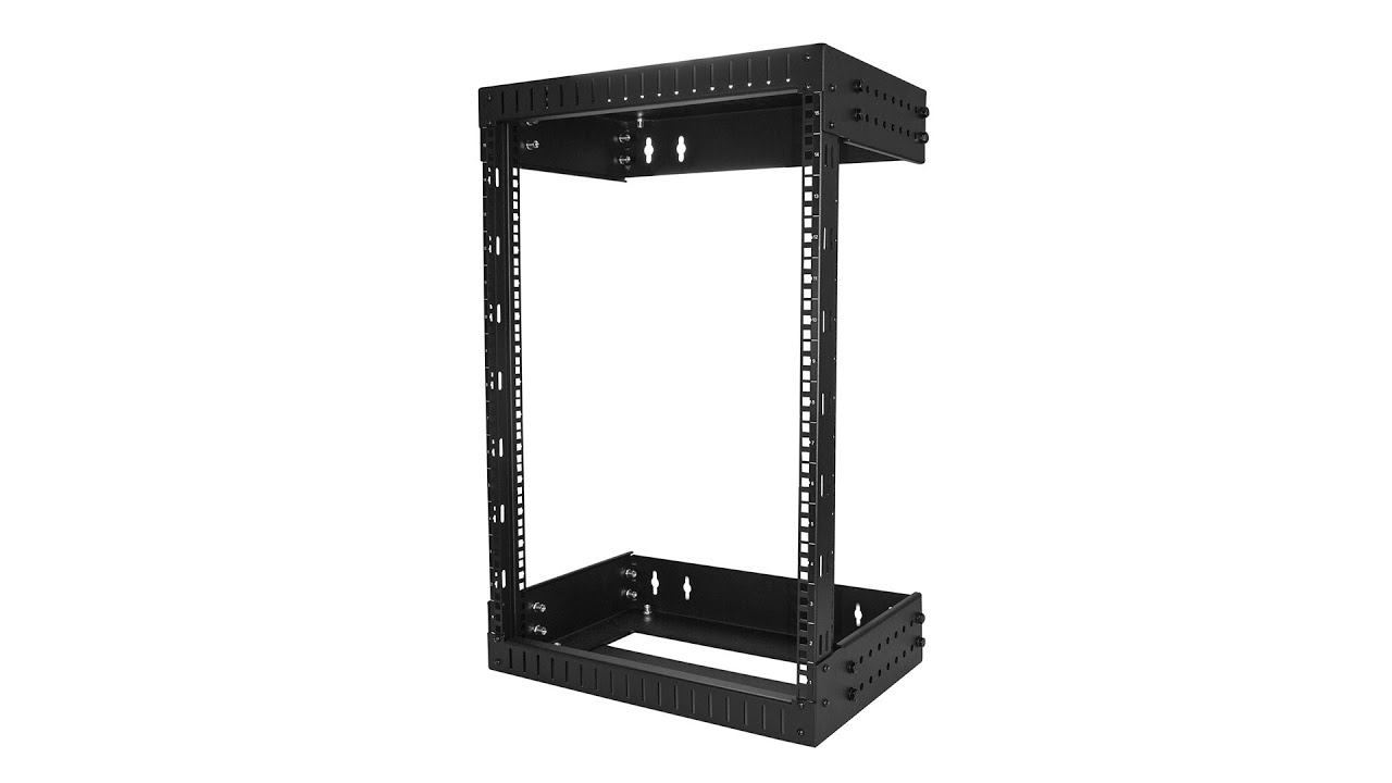 15U 12" Adjustable Wall Mount Network Rack | RK15WALLOA | StarTech.com