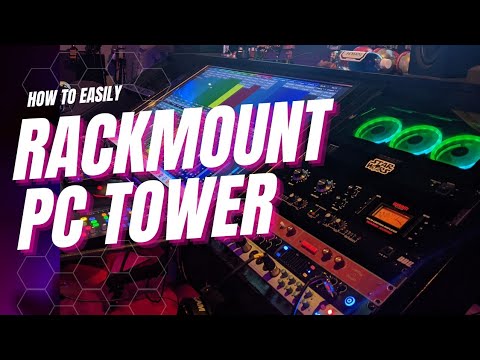 How To Rack Mount PC | Gaming Computer in Home Studio Desk Setup