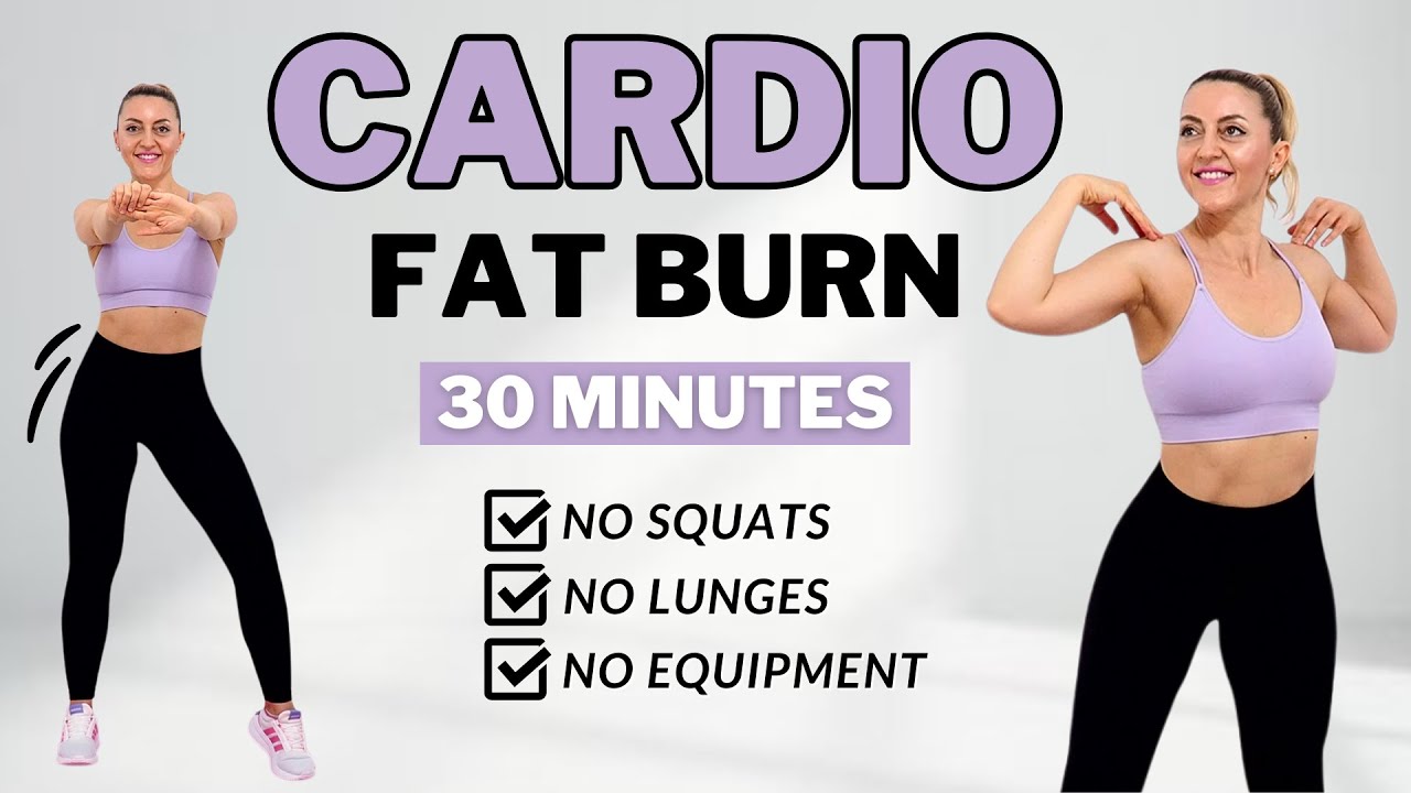 🔥30 Min CARDIO FAT BURN🔥No Jumping🔥No Squats/Lunges🔥Easy Exercises To Lose Fat🔥