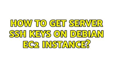 How to get server ssh keys on debian ec2 instance? (2 Solutions!!)