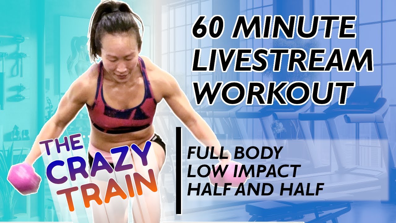 LIVE WORKOUT 178 - 60 Minute FULL BODY LOW IMPACT half & half.