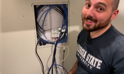 Installing a Tripp Lite network rack in my home network closet / server closet