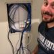 Installing a Tripp Lite network rack in my home network closet / server closet