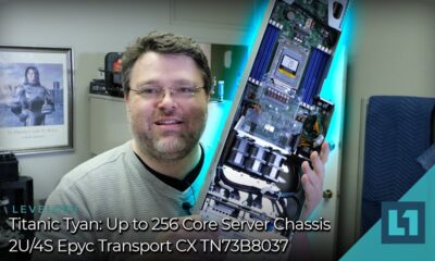 Titanic Tyan: Up to 256 Core Server Chassis - 2U/4S Epyc Transport CX TN73B8037