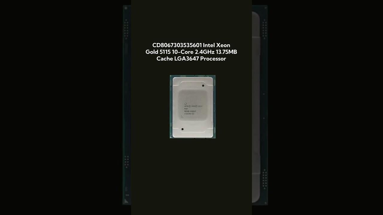 CD8067303535601 Intel Xeon Gold 5115 10-Core Processor | Airtel Wireless Inc.