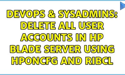 DevOps & SysAdmins: Delete all user accounts in HP blade server using hponcfg and RIBCL