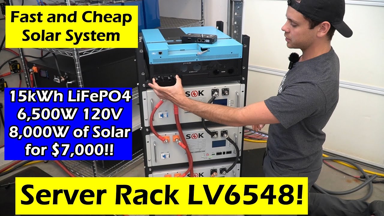 Fast and Cheap DIY Solar System in a Server Rack!