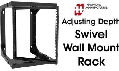 Heavy Duty Adjustable Depth Swivel Wall Mount Rack