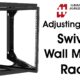 Heavy Duty Adjustable Depth Swivel Wall Mount Rack