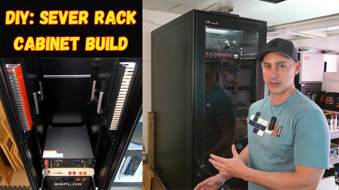 Cheap, Used Server Rack Cabinet Is Going To Be Amazing Battery Rack.