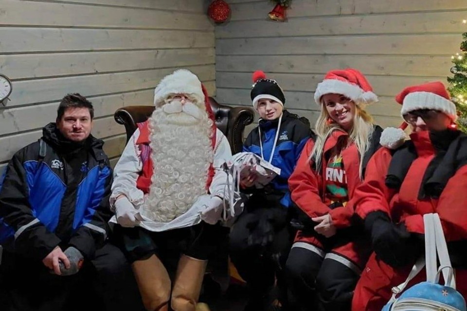 They even managed to meet Santa