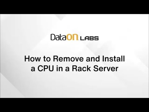 How to Remove and Install a CPU in a Rack Server