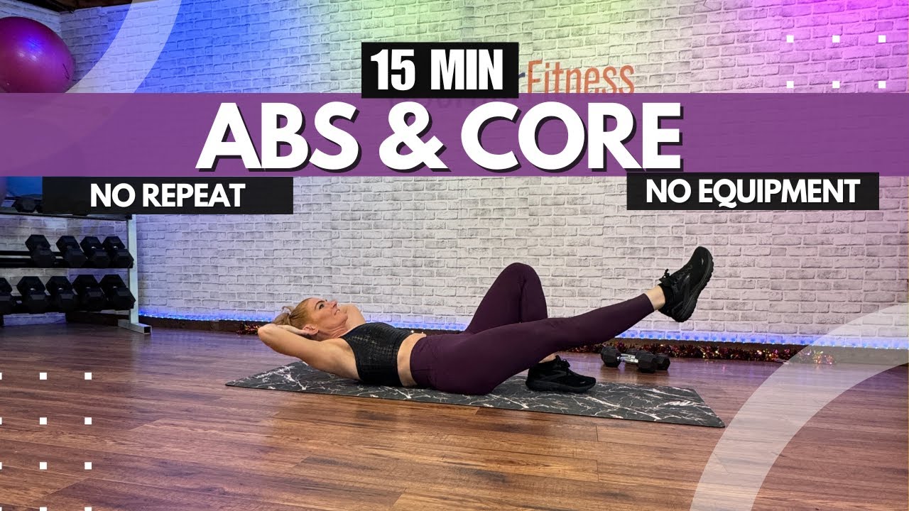 15-Minute No-Equipment Ab Workout - For Strong Abs and Core