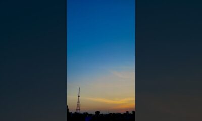 India's Eiffel Tower 😅 with beautiful moon #sky#shortsfeed#vlog#shorts