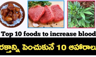 blood improving foods in telugu | iron increasing foods