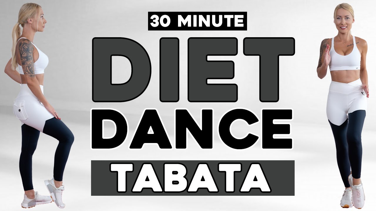 30 Min DIET DANCE TABATA WORKOUT🎶 Weight Loss Cardio Aerobics Knee Friendly No Jumping Liss Workout