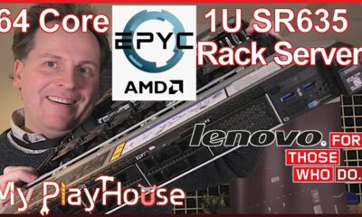 64 Core AMD EPYC in 1U Lenovo SR635 Rack Server - 1148