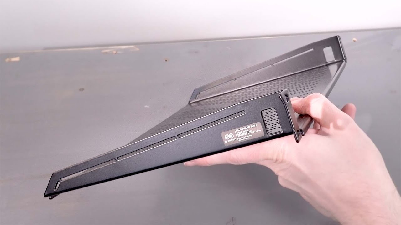 AC Infinity 1RU vented rack shelf closer look and quick review