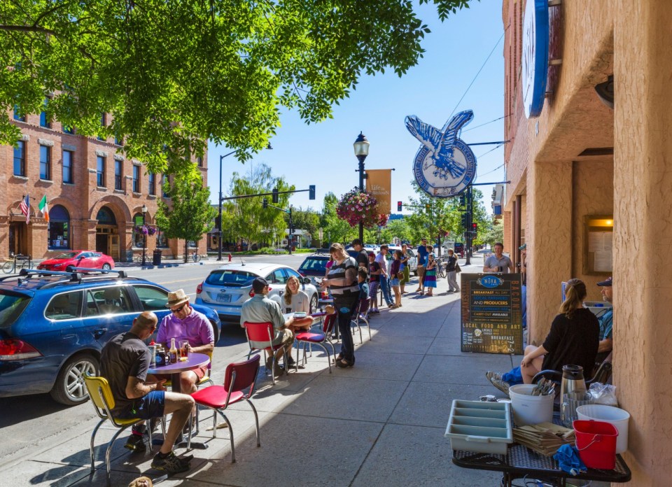 Downtown Bozeman, in Montana, is small but incredibly hip