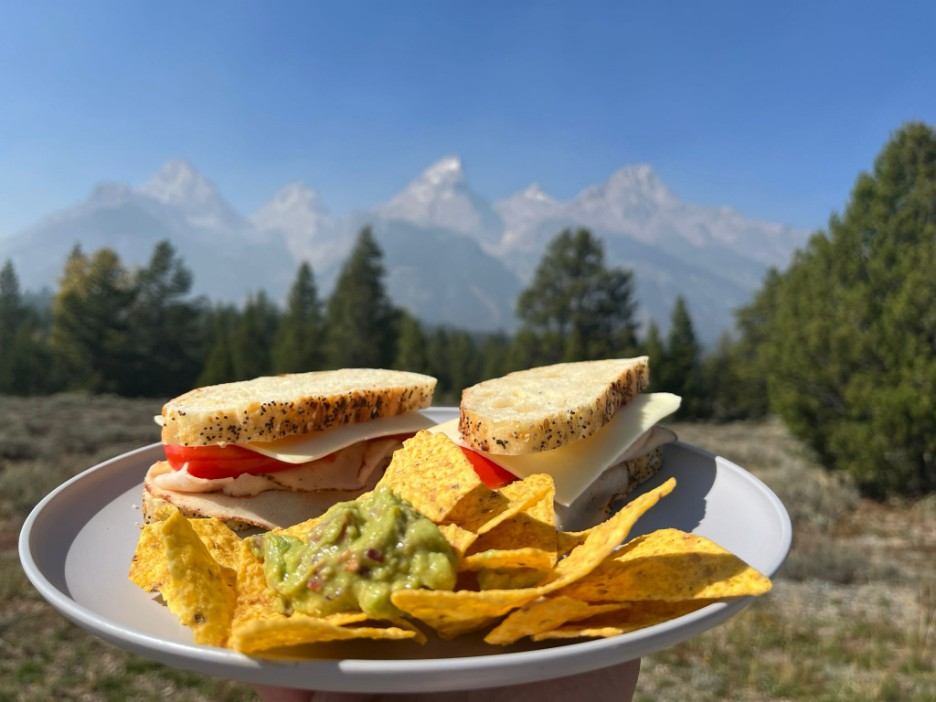 Lunch with a view in Grand Teton National Park