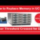 How to change memory in UCS