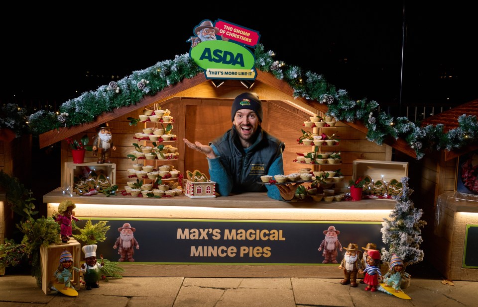 Selection of Magical Mince Pies inside the gnome-sized market