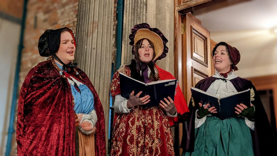 Festive activities like carol singing also take place at Beamish on set dates in November and December