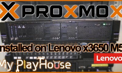 Proxmox VE 5.3 Install on Lenovo x3650 M5 Rack Server - 792