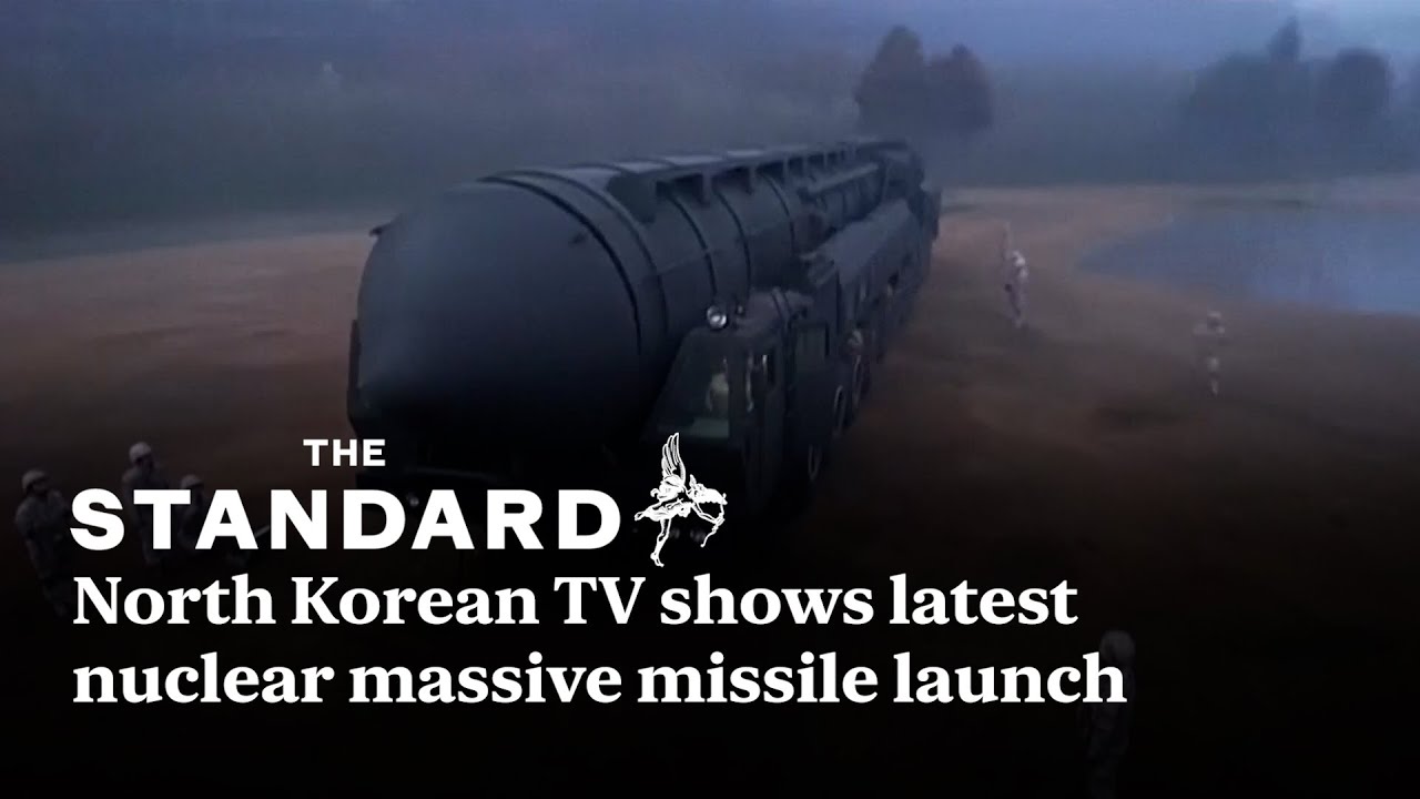 North Korean TV shows latest nuclear massive missile launch