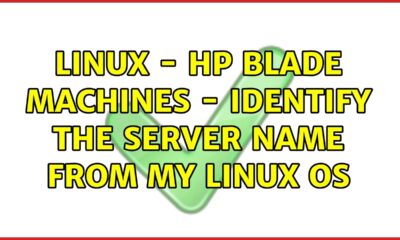 linux - HP BLADE machines - identify the Server name from my Linux OS (2 Solutions!!)