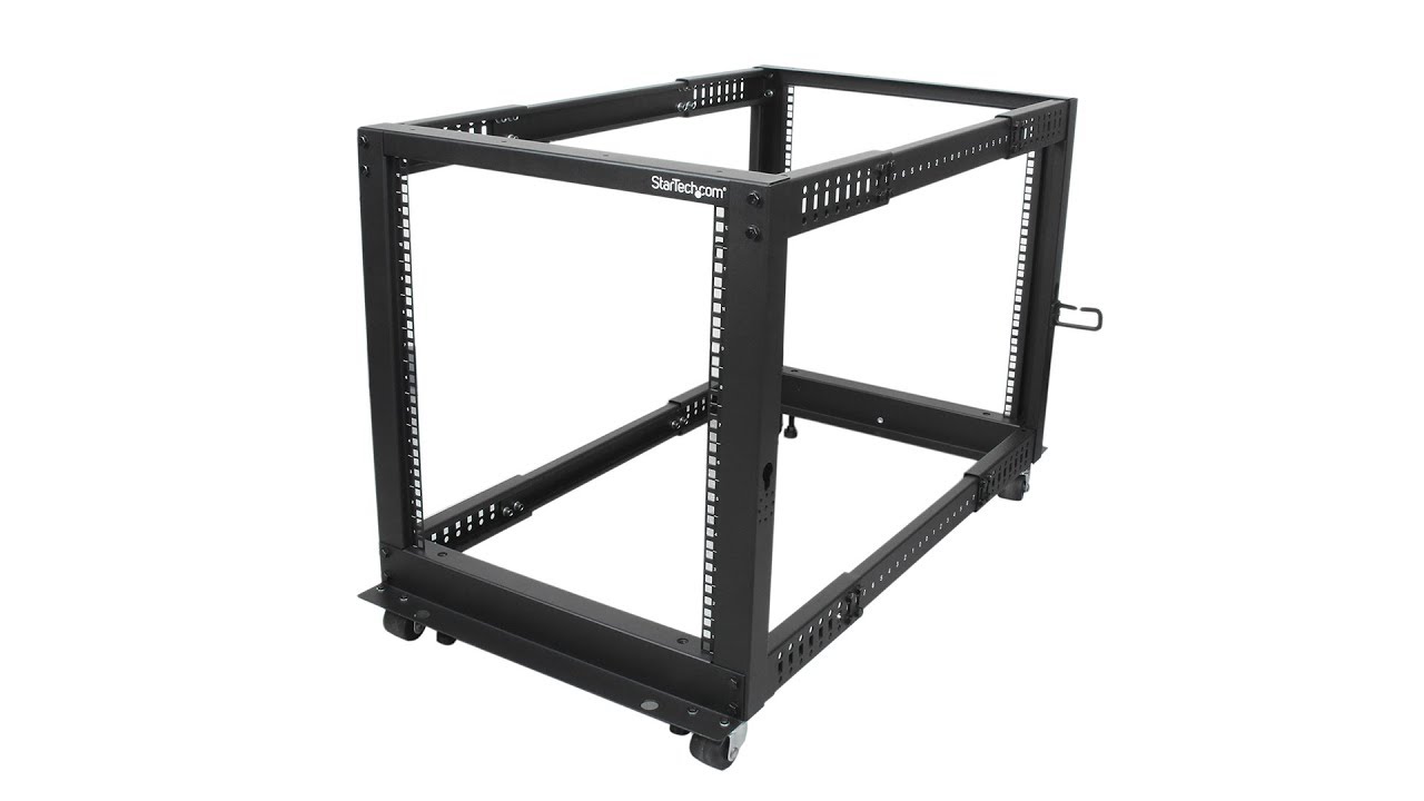 12U Adjustable Depth Open Frame 4 Post Server Rack -  4POSTRACK12U | StarTech.com