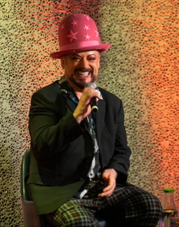 The real crowd draw of the night was a chat with Boy George, who later put on a DJ session