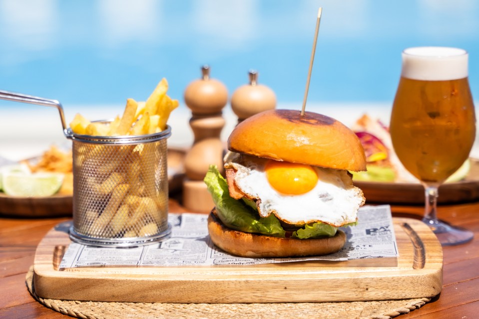 Tuck in to a delicious beach brunch