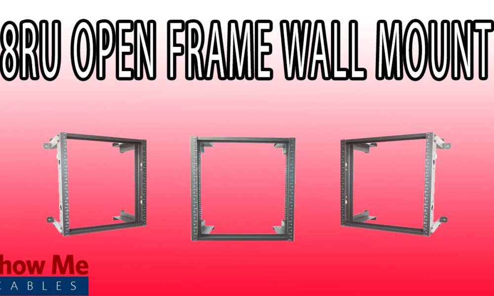 8RU DuroRacks Open Frame Wall Mount - Quickly and Easily Organize Your Data Closet! #71-400-008