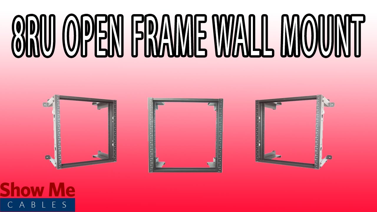 8RU DuroRacks Open Frame Wall Mount - Quickly and Easily Organize Your Data Closet! #71-400-008