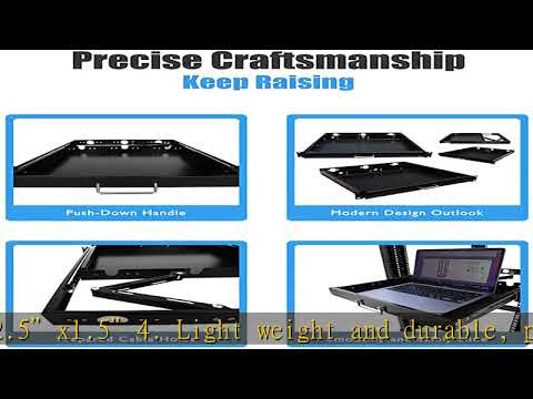 RAISING ELECTRONICS 1U Rack Mount Sliding Keyboard Tray Cantilever for Server Data Network Rack