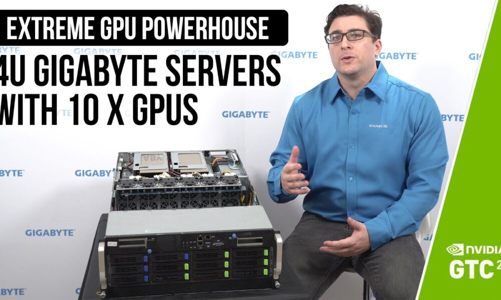 Extreme GPU Powerhouse: 4U GIGABYTE Servers with 10 x GPUs