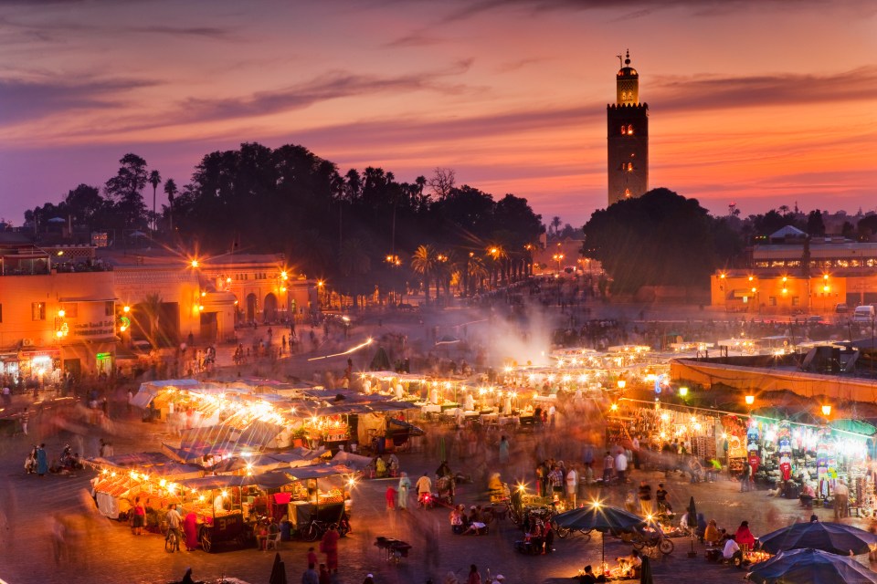 Head to Marrakech for warm tempretures