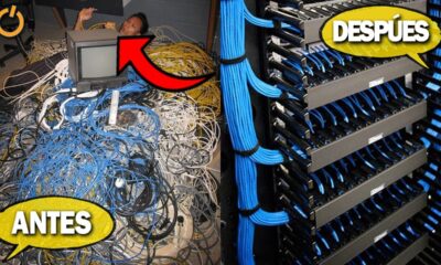 Así es como ORDENAN un RACK Antes Vs Después | Cableado estructurado básico 2024