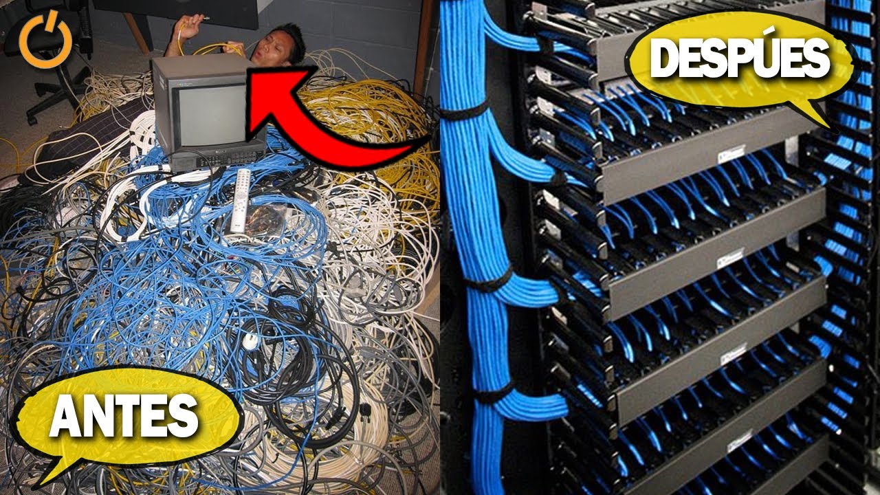 Así es como ORDENAN un RACK Antes Vs Después | Cableado estructurado básico 2024