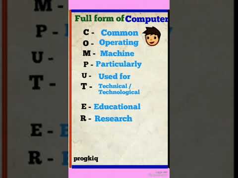 full form of computer/ full forms gk/ full form of computer related #progkiq #shorts