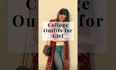 College Outfits for Girls 🎒 Casual wear | cute dress for women ❤️ #fashion #viral #trending #shorts