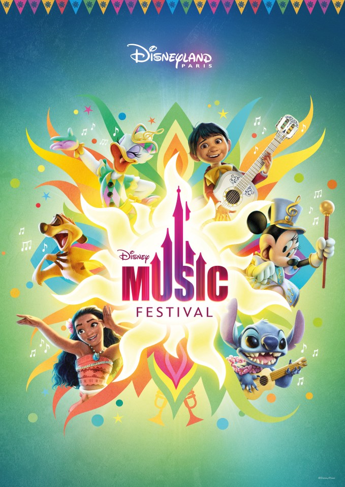 Disneyland Paris will host the first-ever Disney Music Festival next year, with live performances set to take place through the French theme park