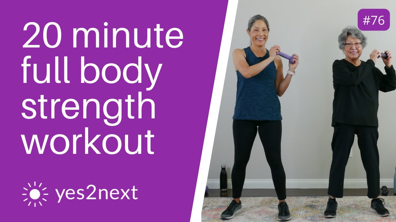 20 minute Full Body Standing Strength Workout with Dumbbells | Seniors, Beginners